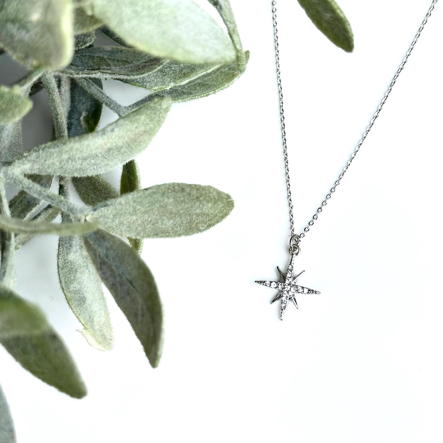 Moravian Star Necklace, CZ