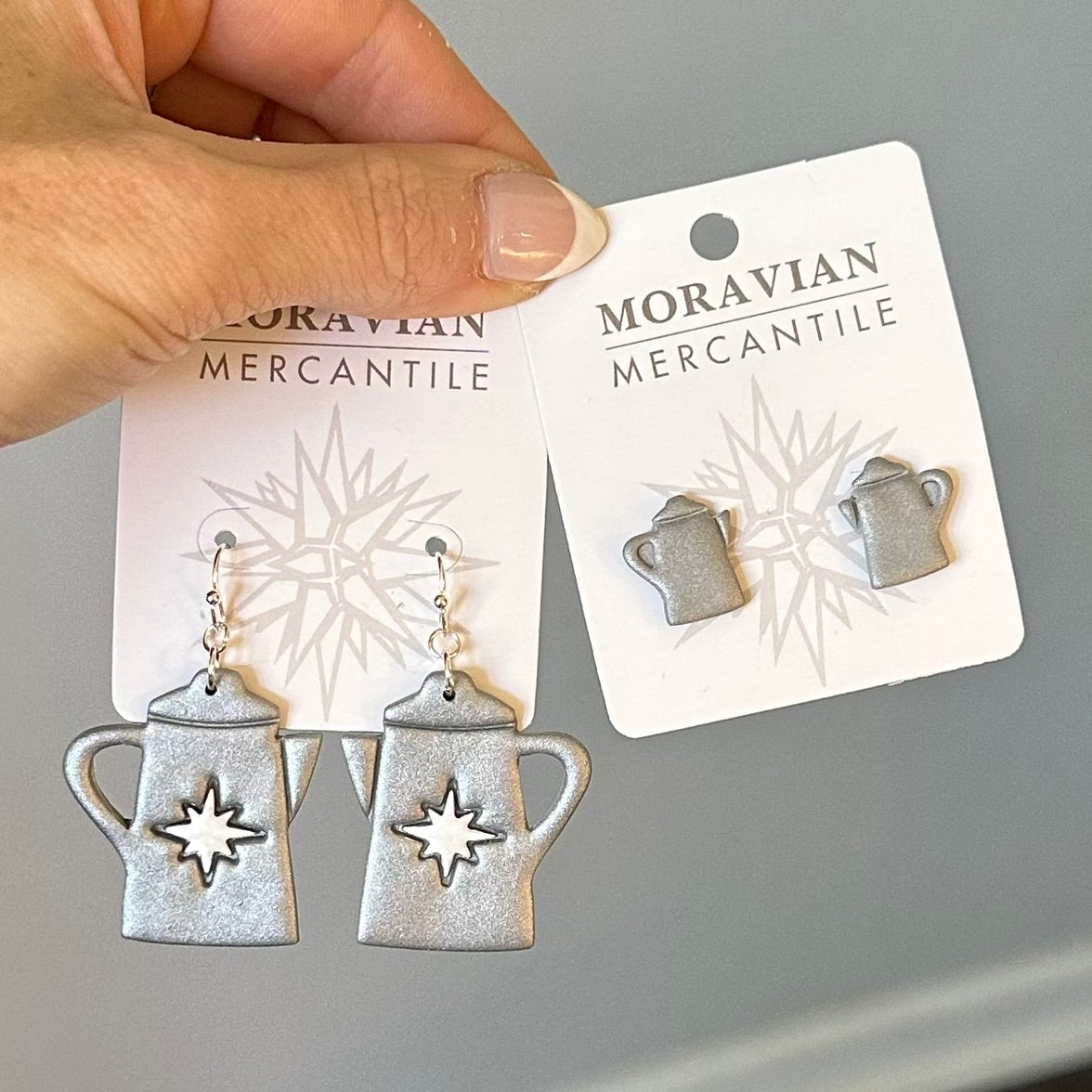 Moravian Teapot / Coffee Pot Earrings