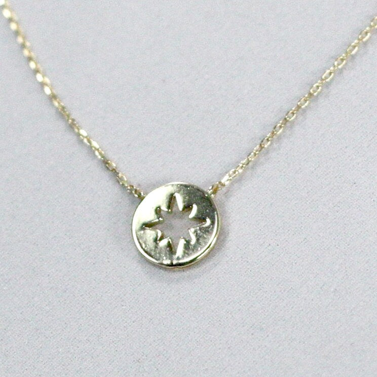 Moravian Star Disc Necklace