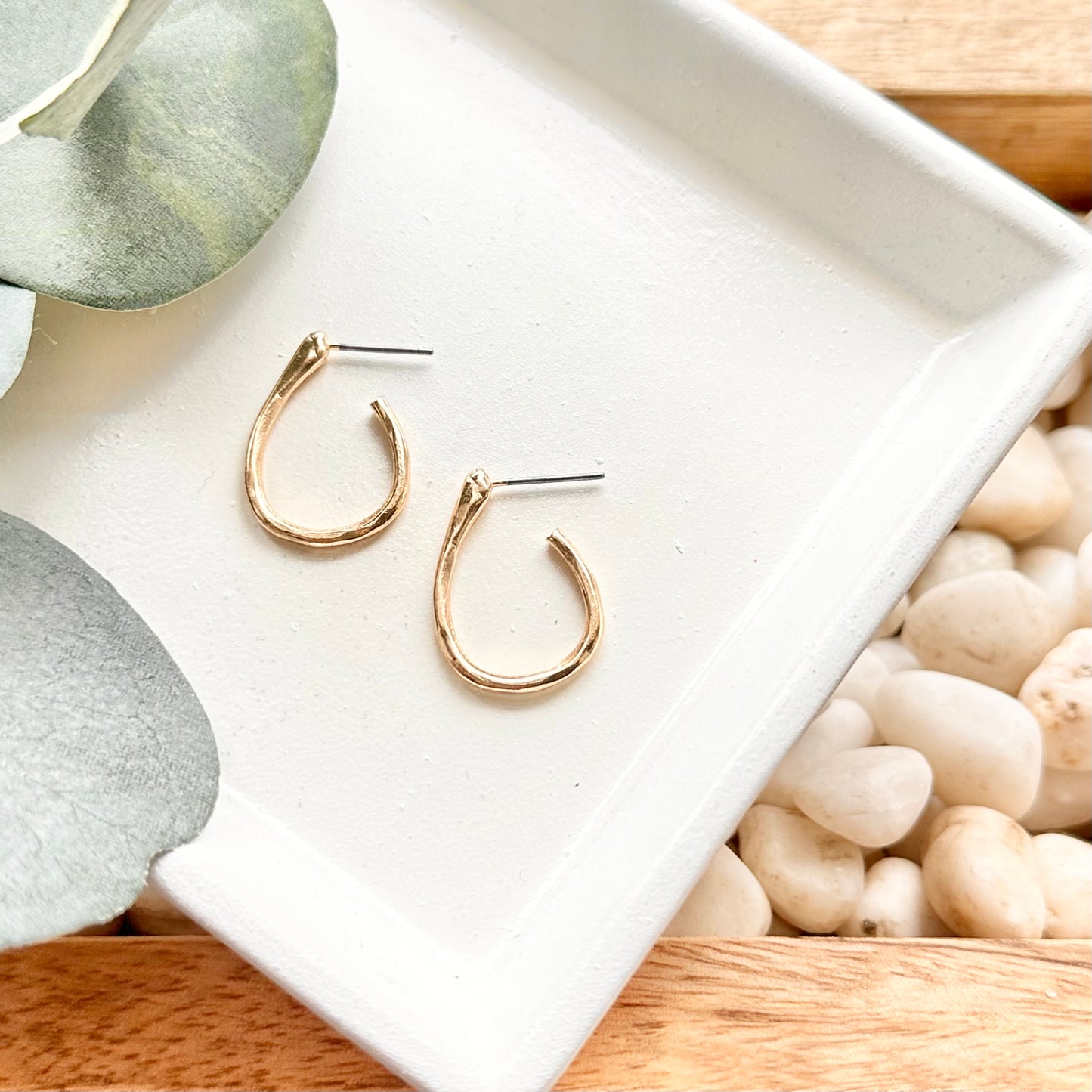 Teardrop Hoop Earrings