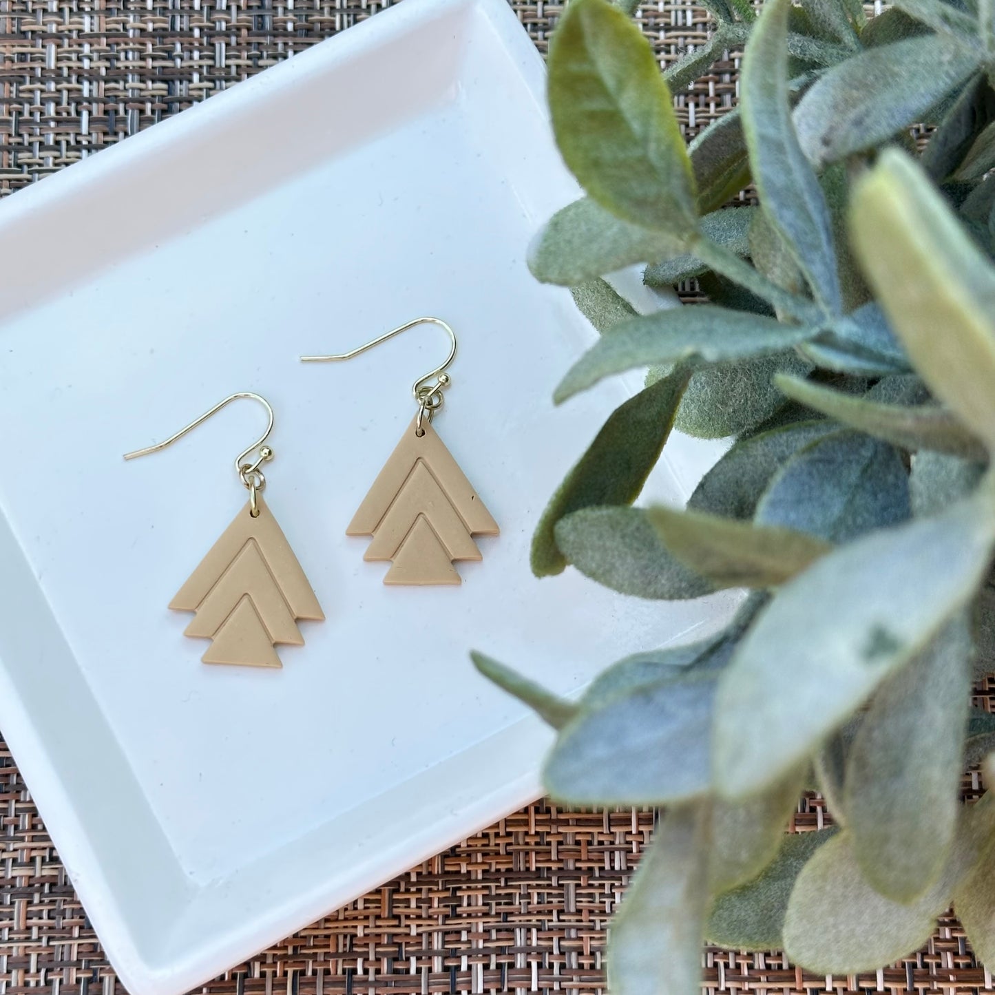 Arrowhead Clay Earrings