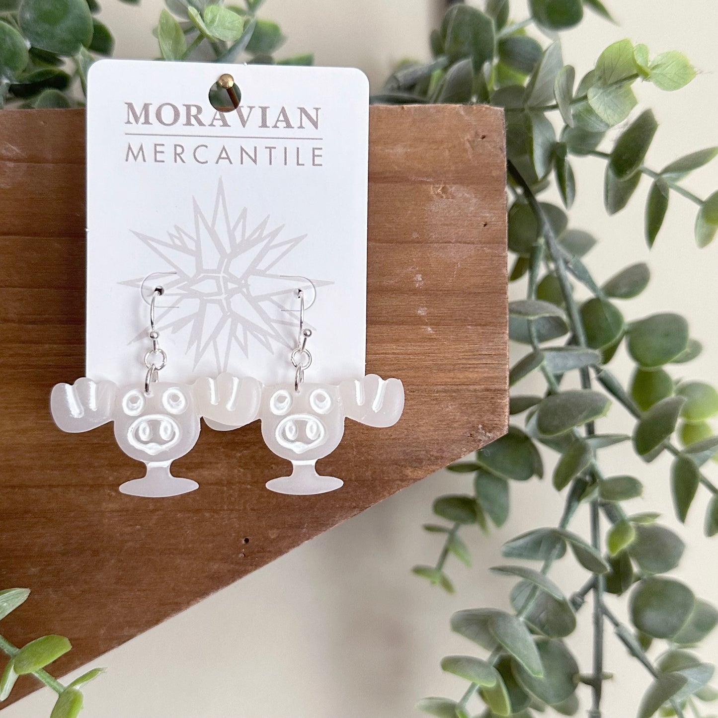 Christmas Movie Moose Mug Earrings