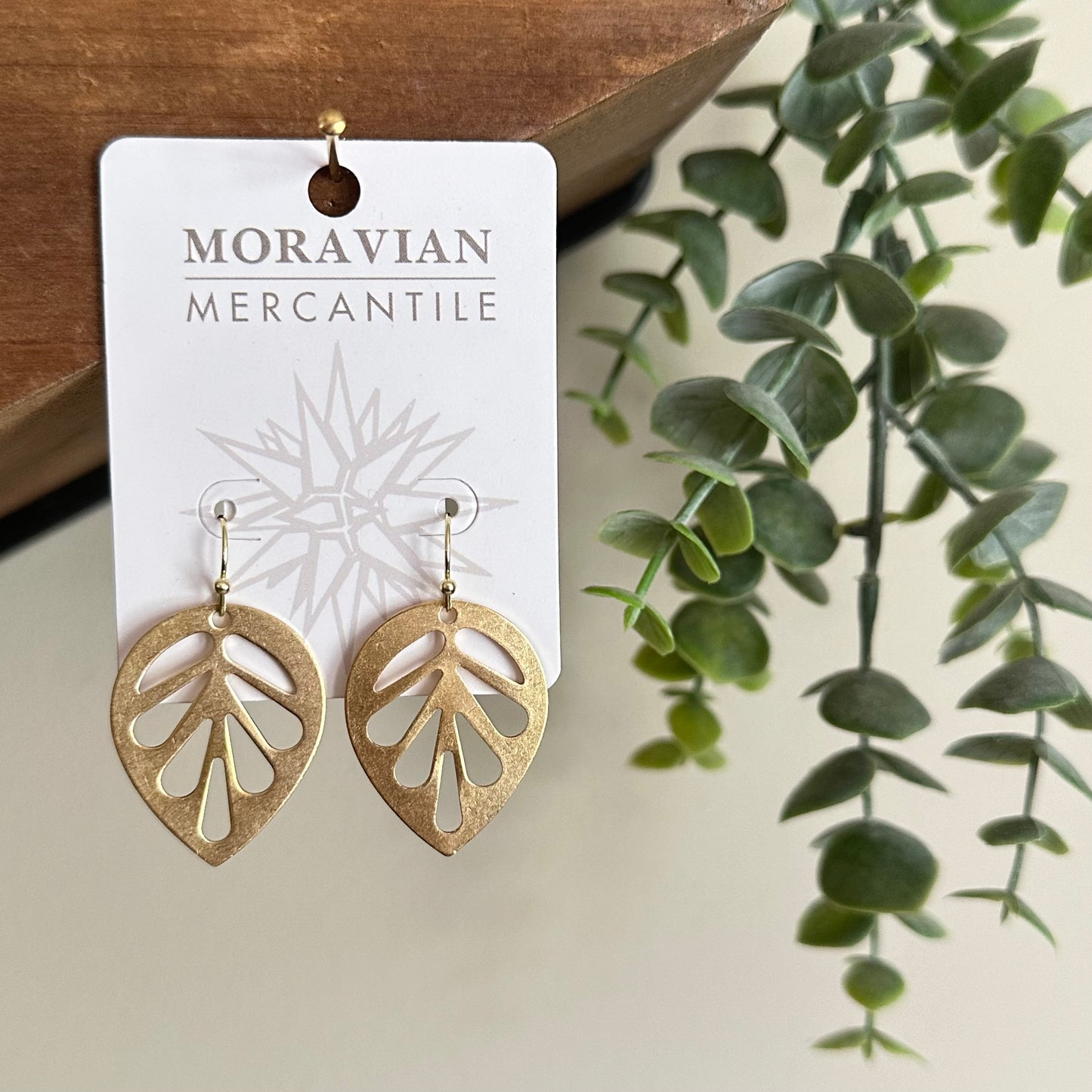 Cut Out Leaf Earrings