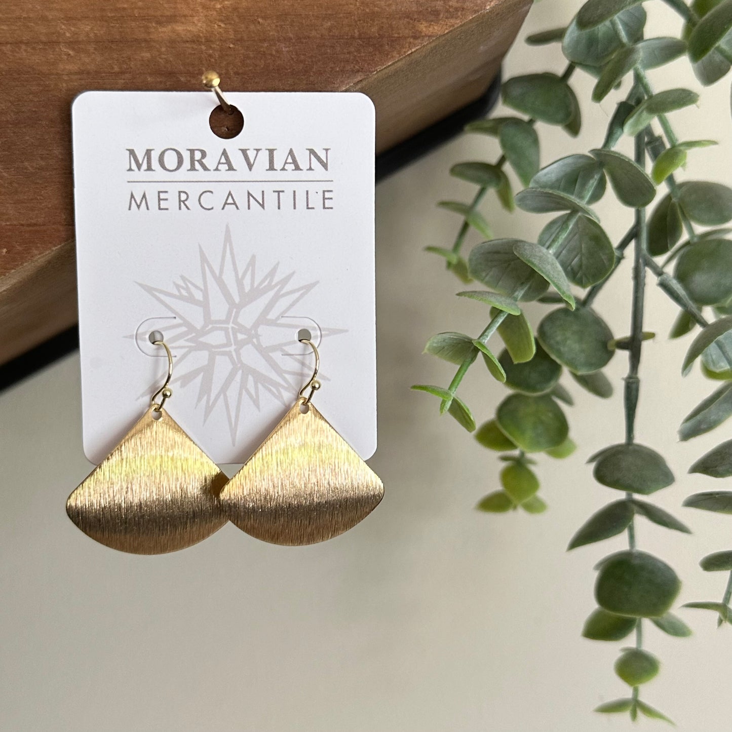 Brushed Fan Earrings