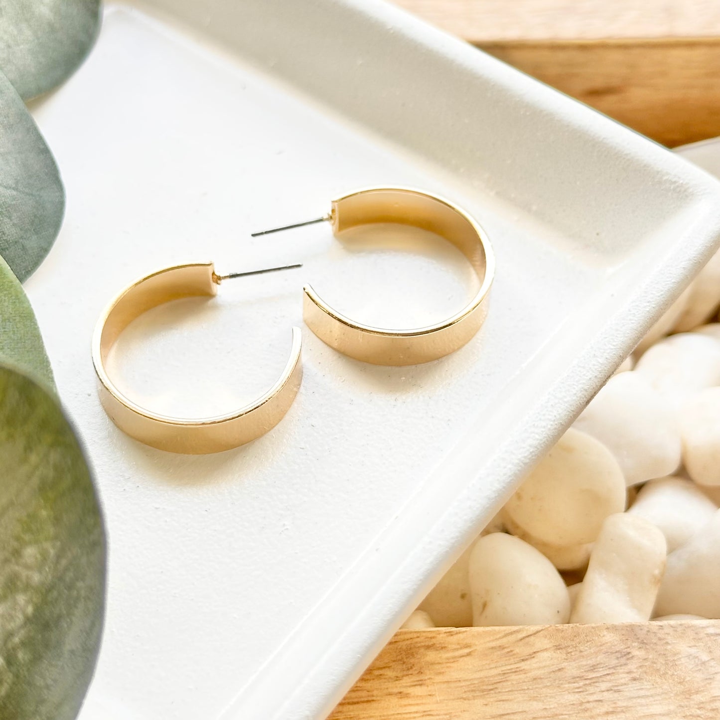 Poppy Wide Hoop Earrings