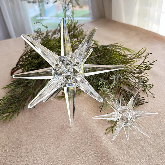 Large Moravian Star Table Decor - Clear