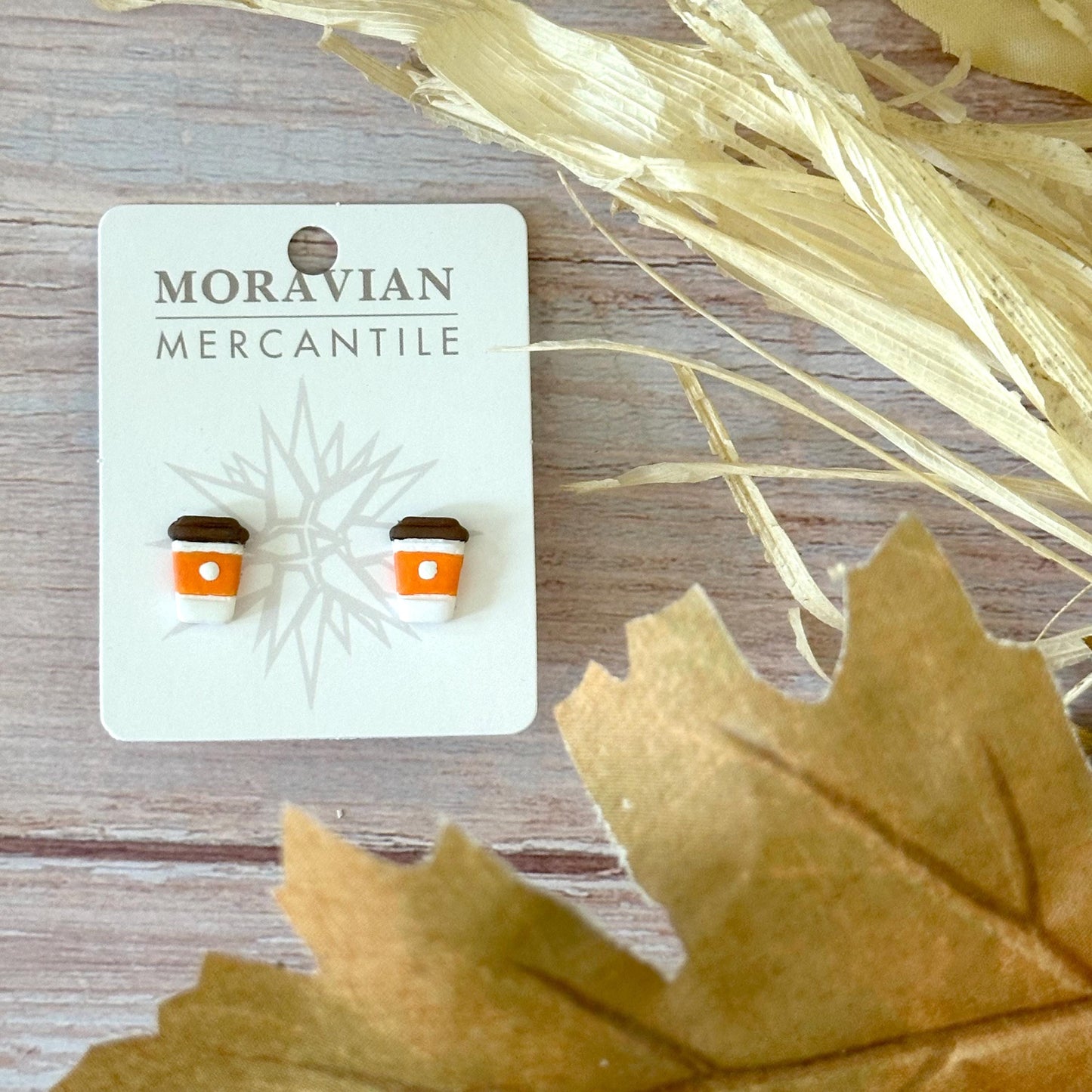 Pumpkin Spice Latte Coffee Studs