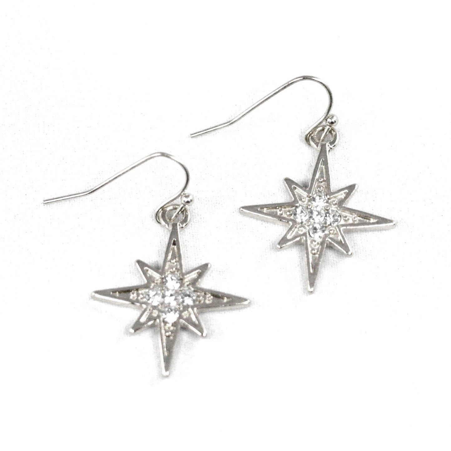 Moravian Star Hook Earrings