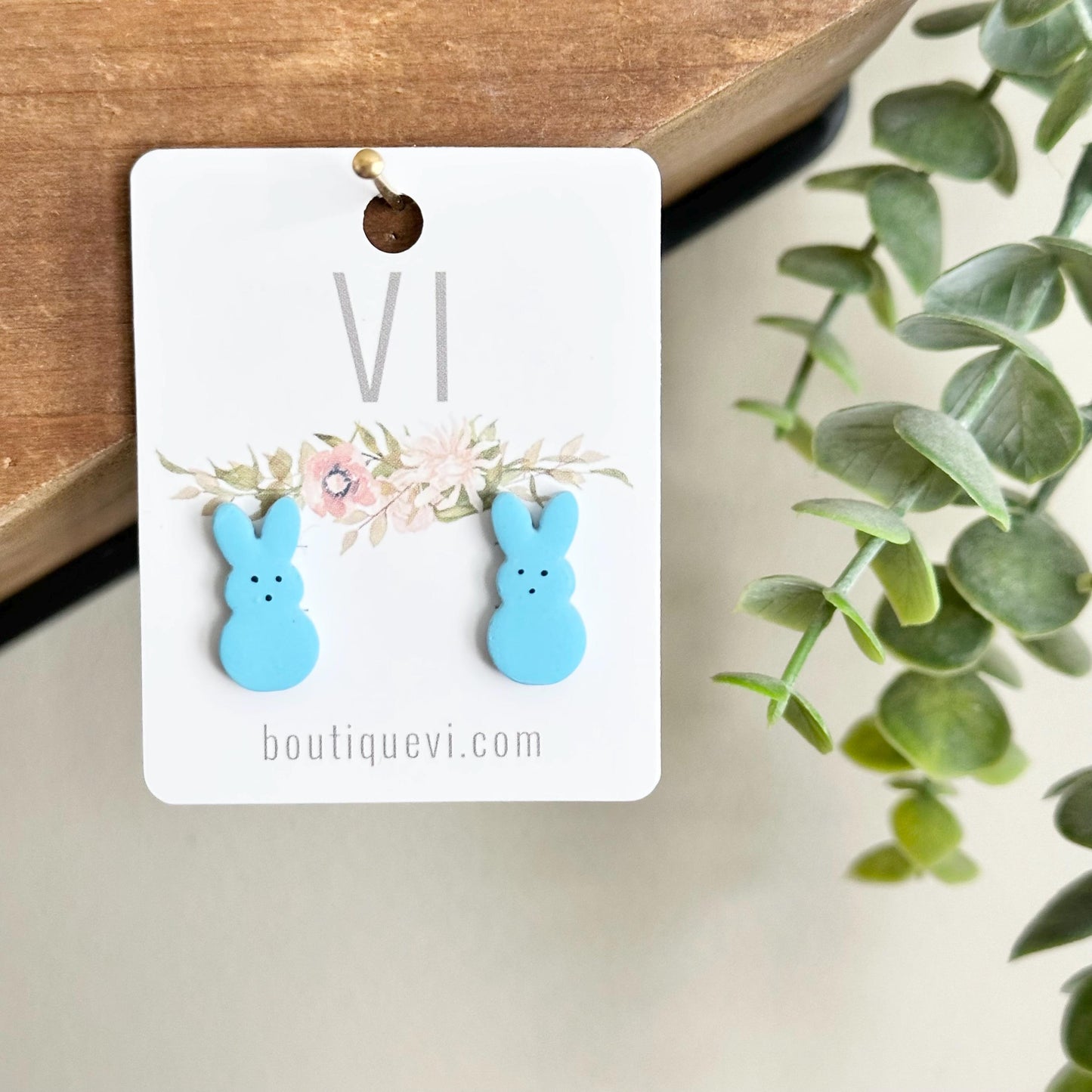 Peep Bunny Easter Earrings