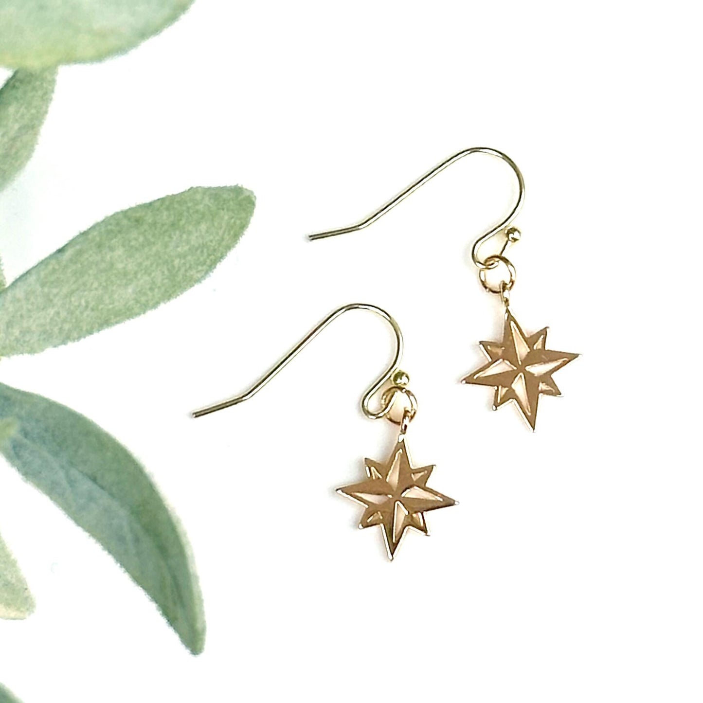 Moravian Star Fine Jewelry - Necklace or Earrings, Gold or Silver