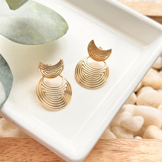 Rounded Aztek Earrings