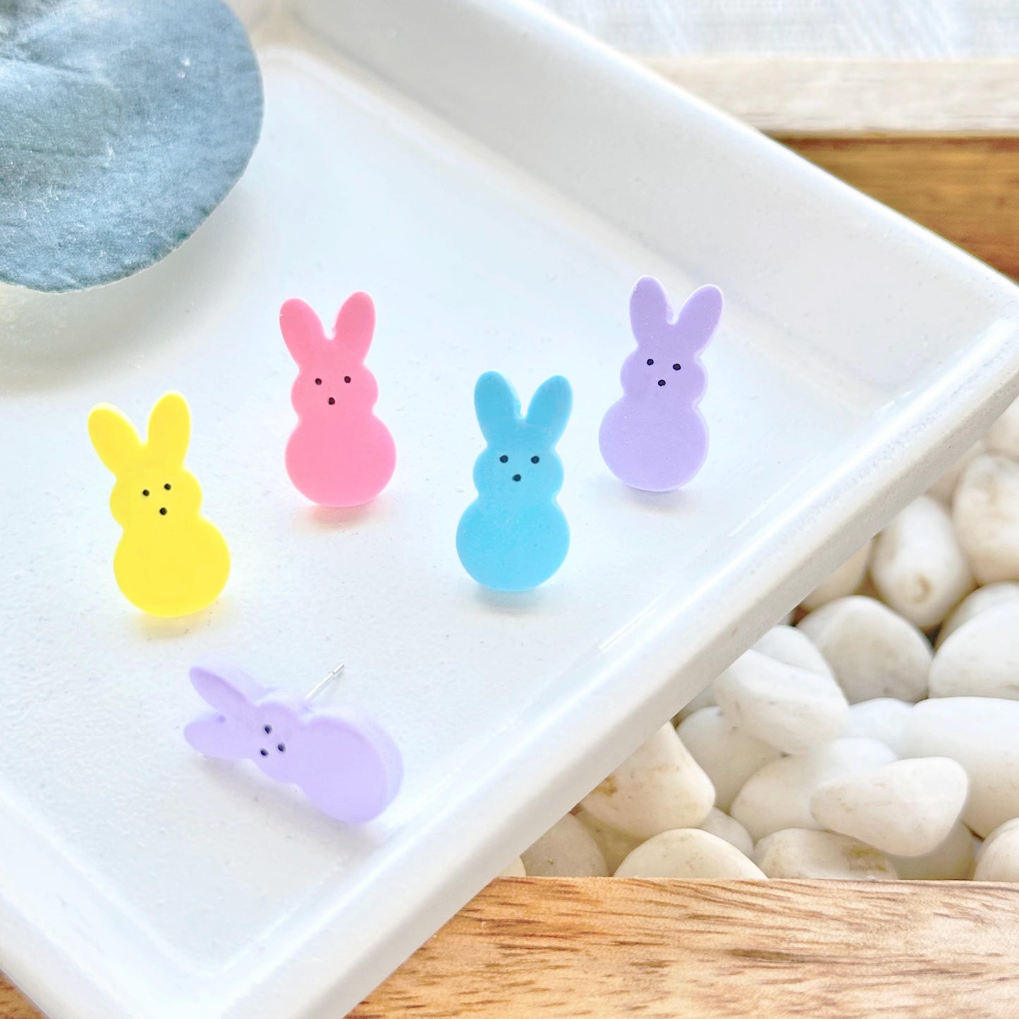 Peep Bunny Easter Earrings