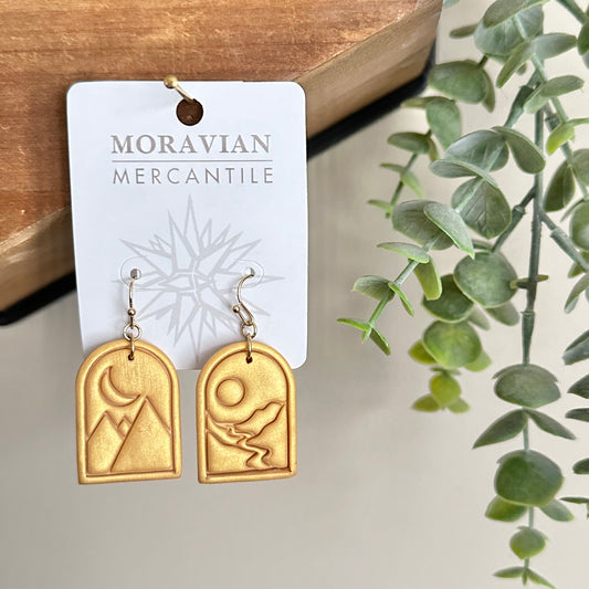 Mountain and Stream Earrings