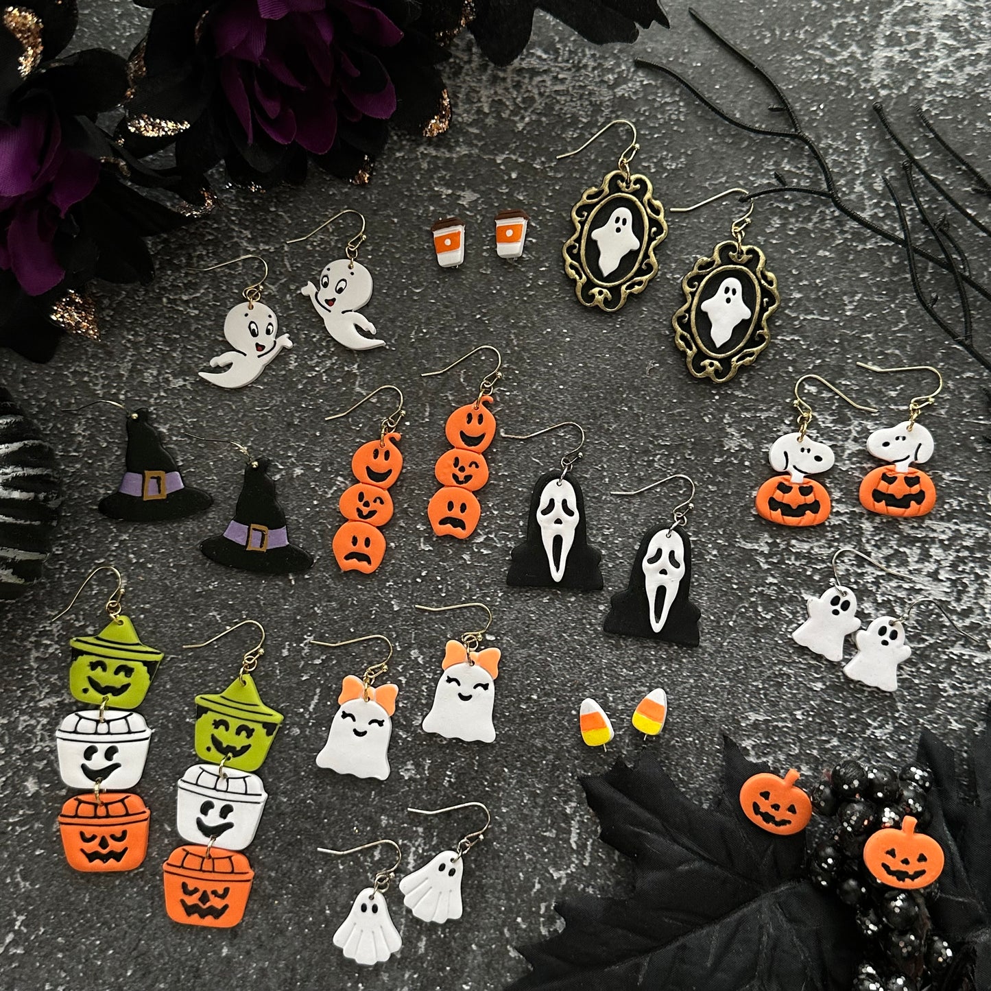 Cartoon Ghost Earrings