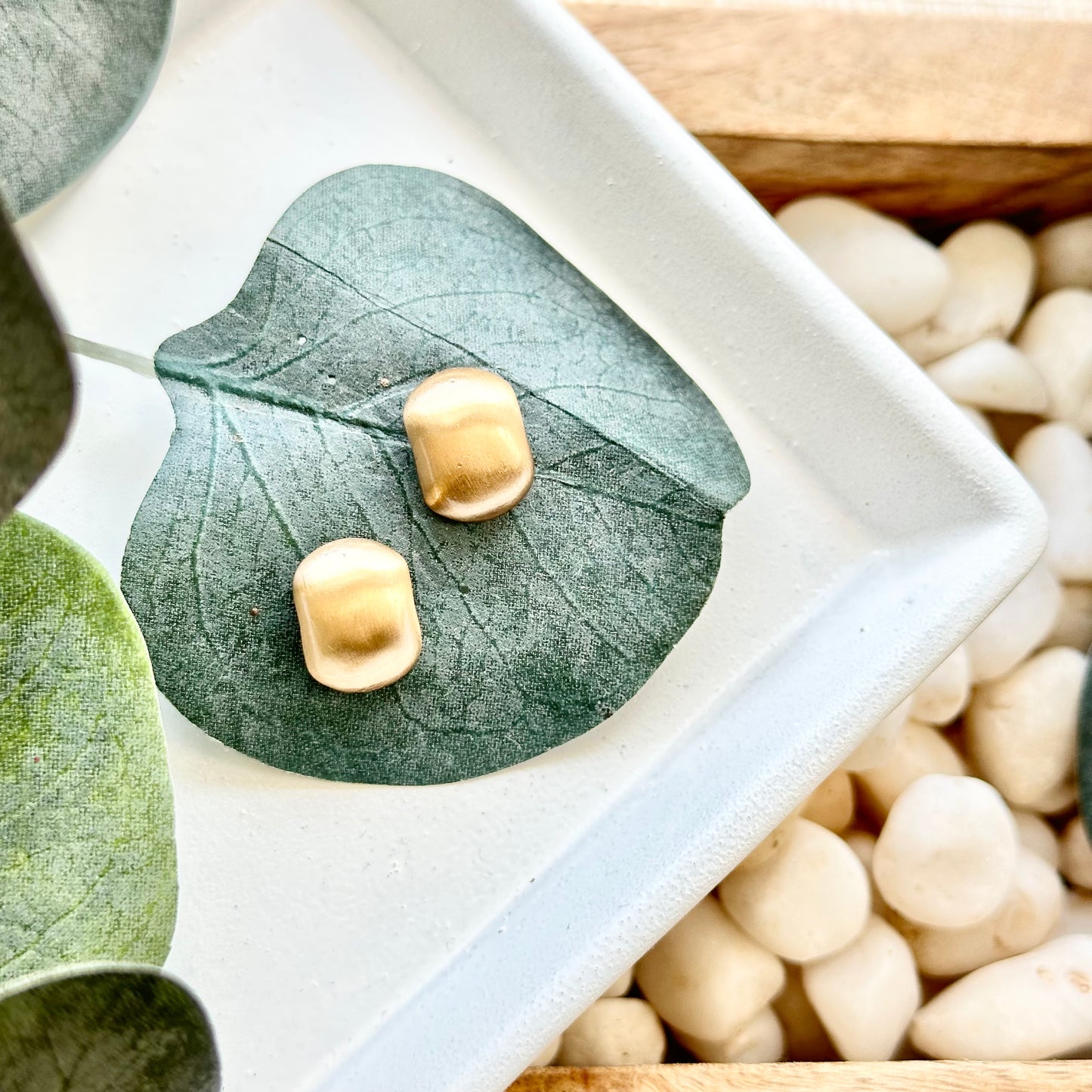 Cushion Stud Earrings