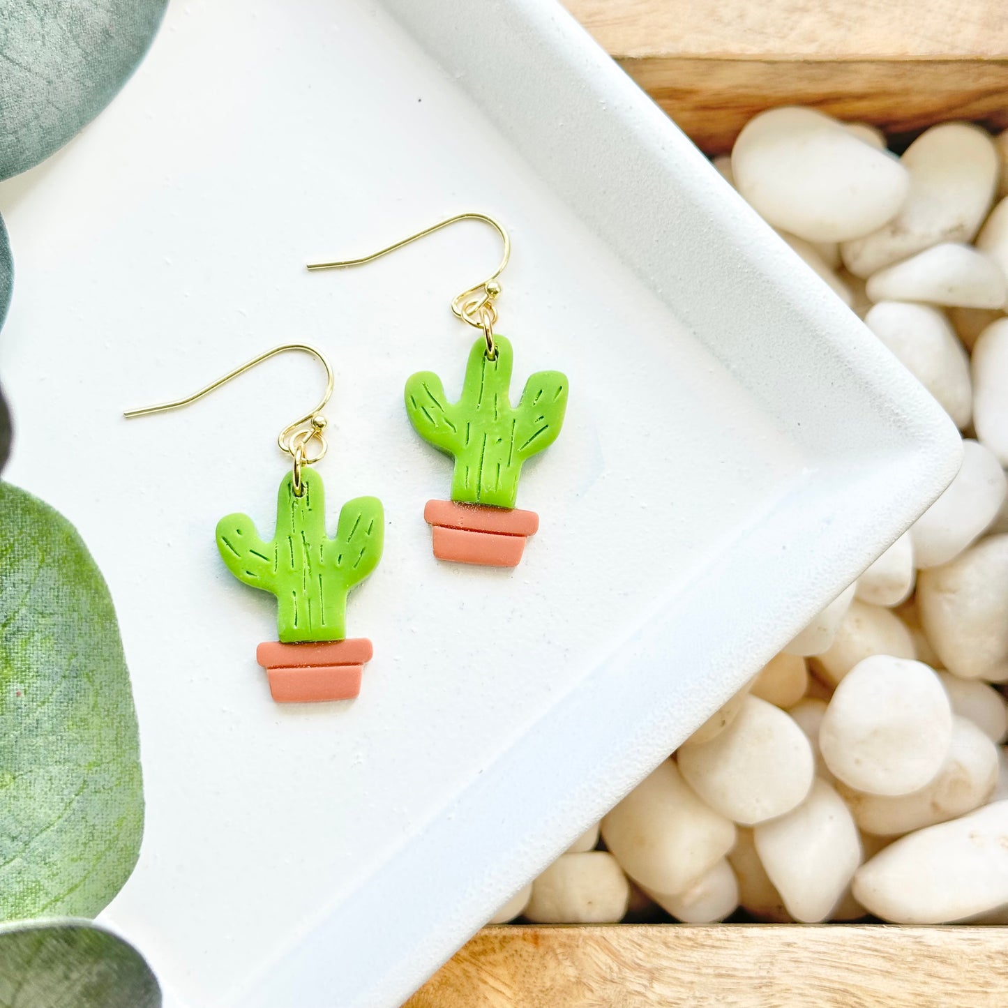 Potted Cactus Earrings