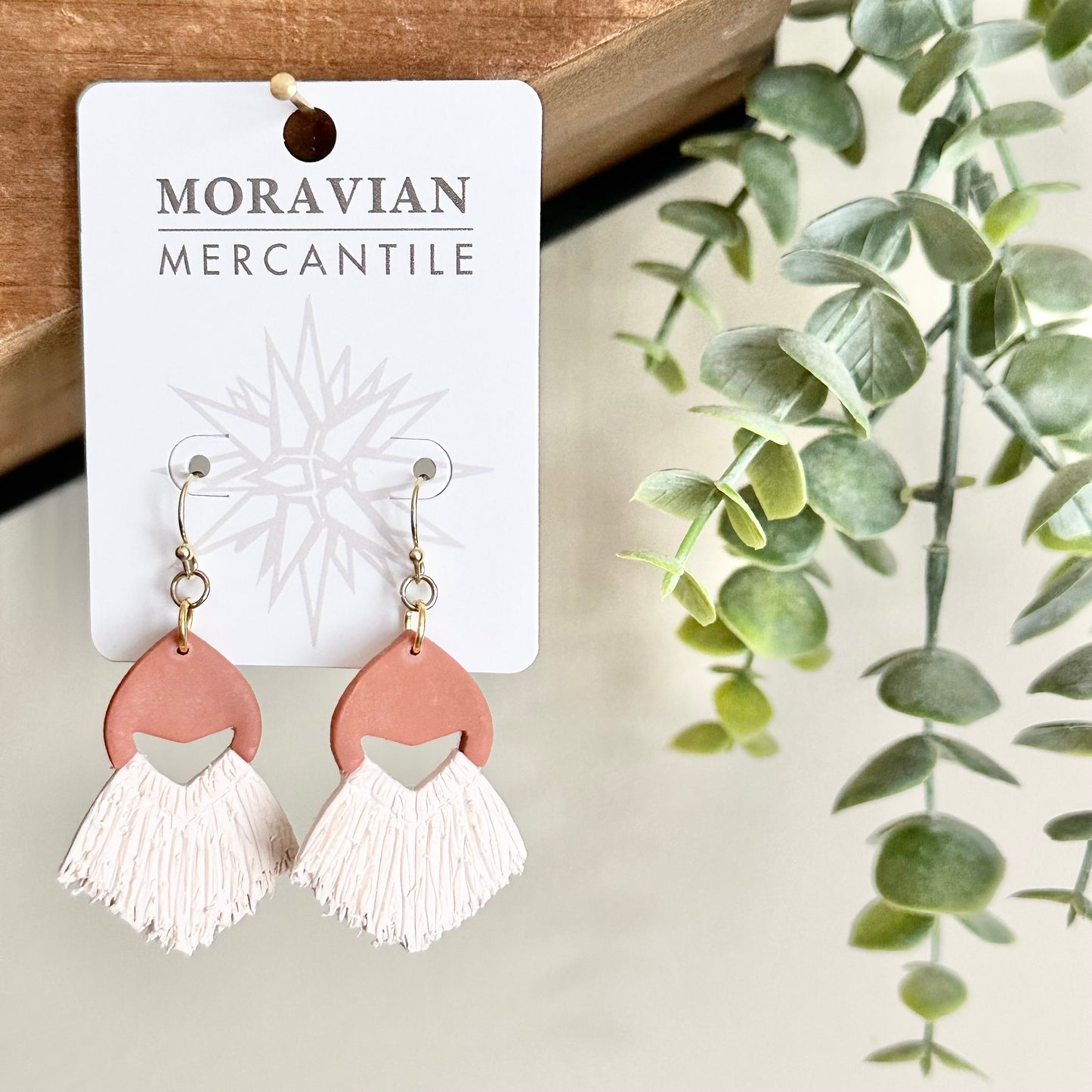 Clay Macramé Rounded Earrings
