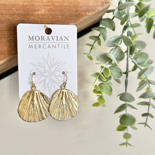 Leaf Disc Earrings