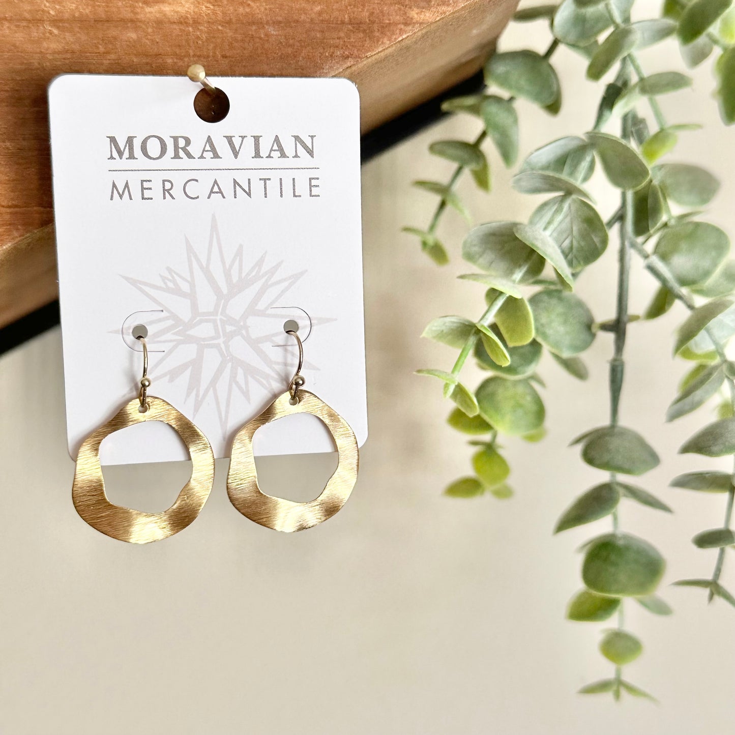 Hammered Loop Earrings