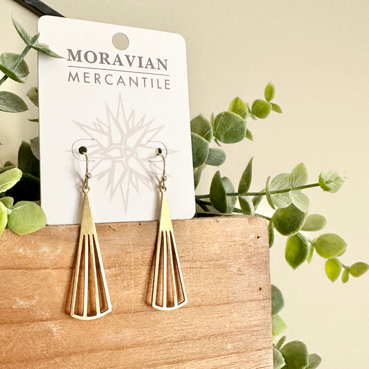 Tall Fan Earrings