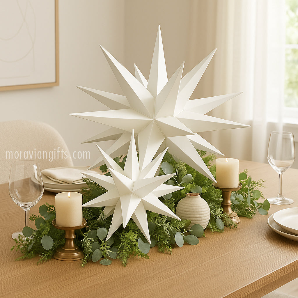 Lighted Moravian Star - Porch Light or Tree Topper