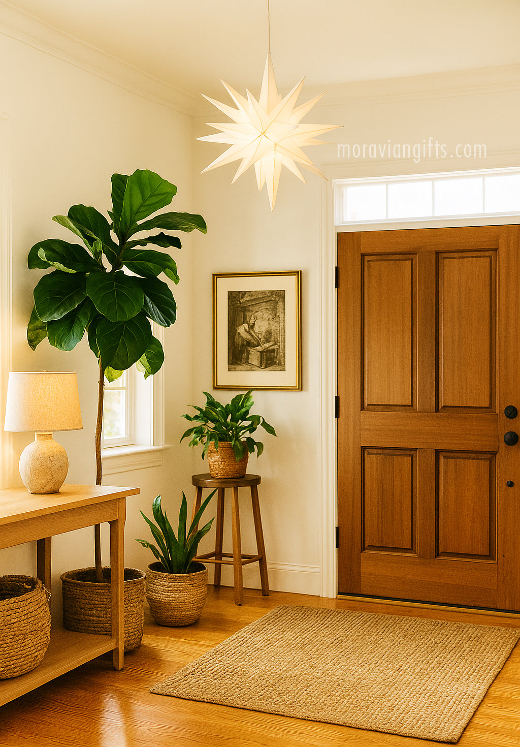 Lighted Moravian Star - Porch Light or Tree Topper