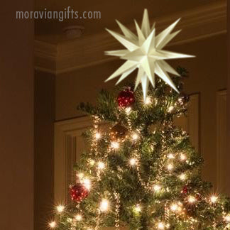 Lighted Moravian Star - Porch Light or Tree Topper