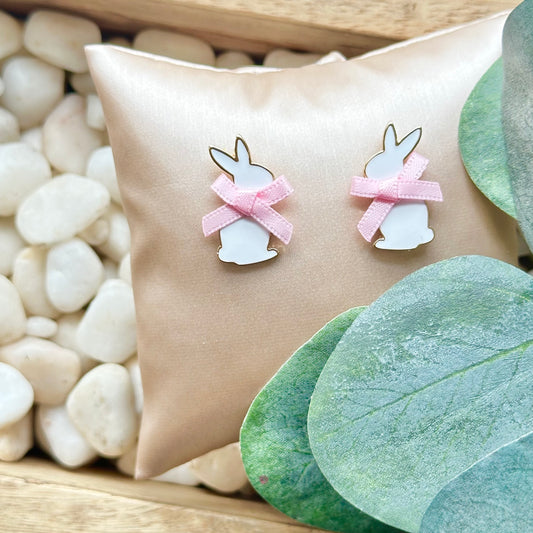 Bunny Bow Stud Earrings