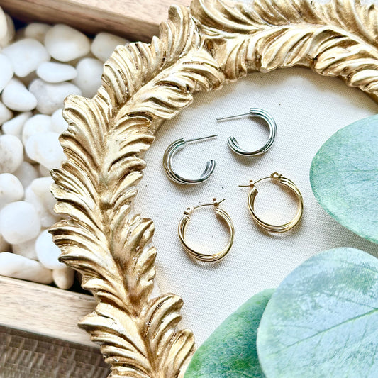 Twist Hoop Earrings