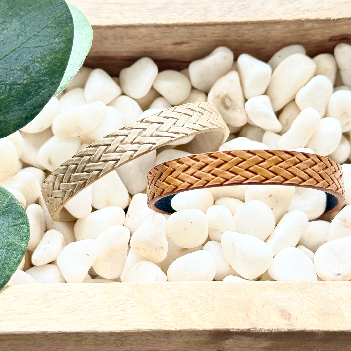 Vegan Leather Magnetic Bracelet