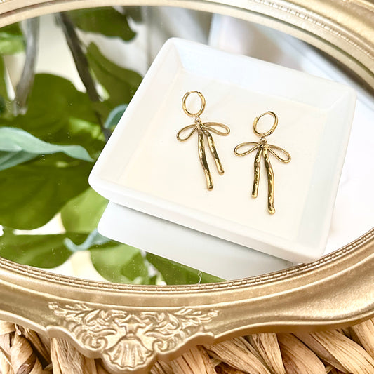 Hoop Bow Earrings