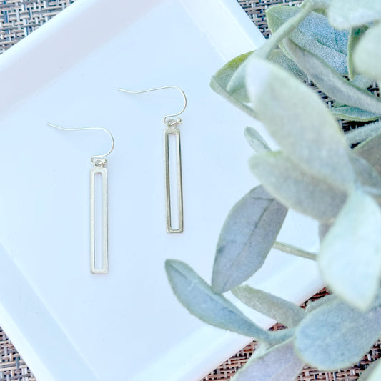 Small Rectangle Earrings