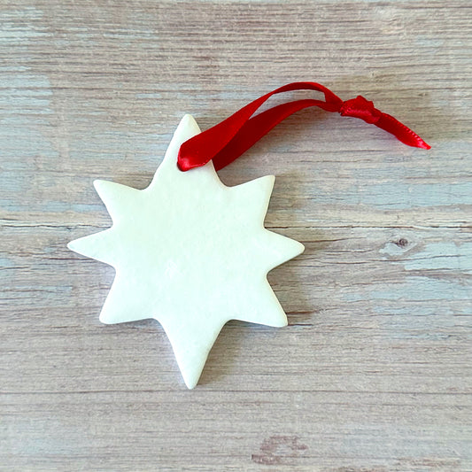 Moravian Star Clay Ornaments