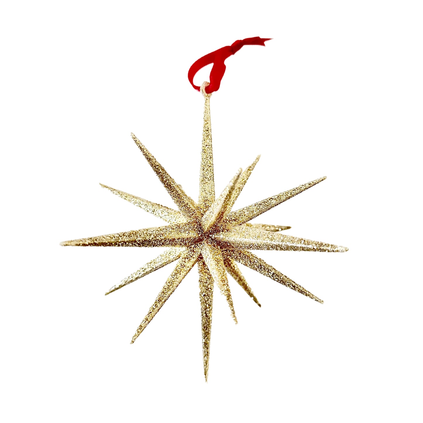Moravian Star Ornament, Gold Sparkle