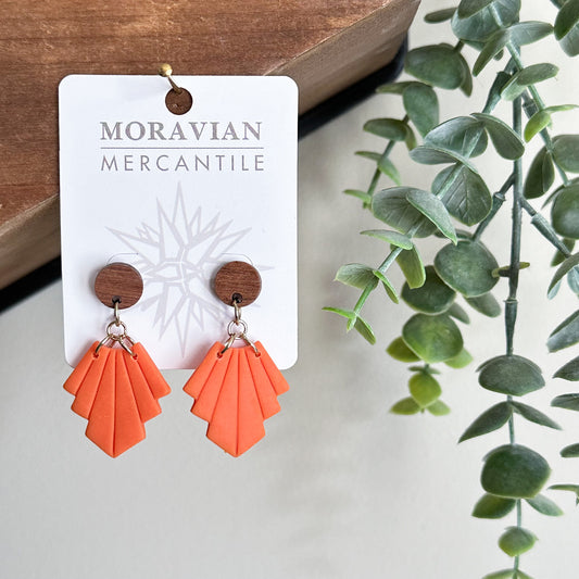 Lucy Earrings, Wood