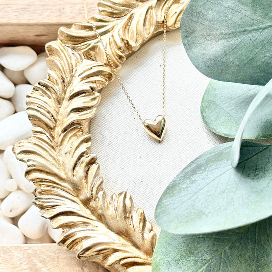 Puff Heart Necklace