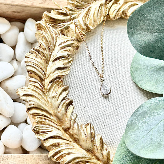 Teardrop Sparkle Necklace
