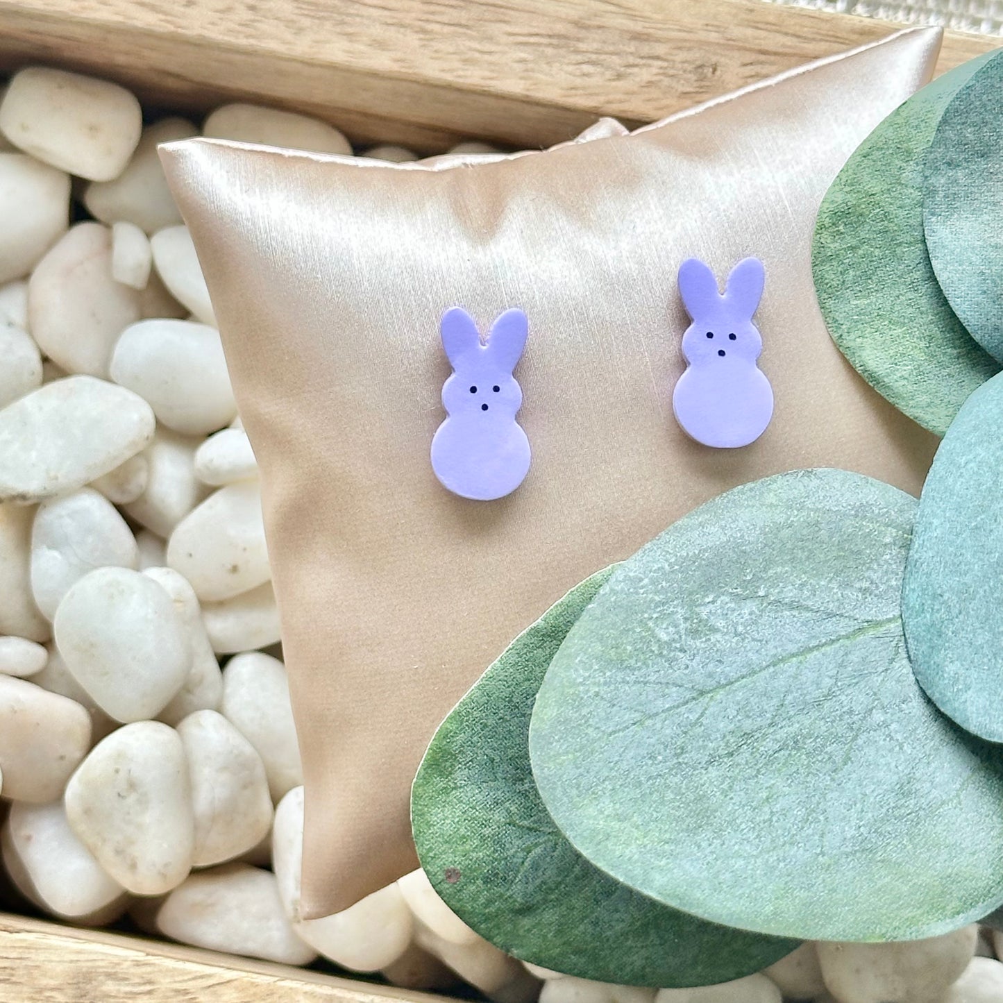 Peep Bunny Easter Earrings