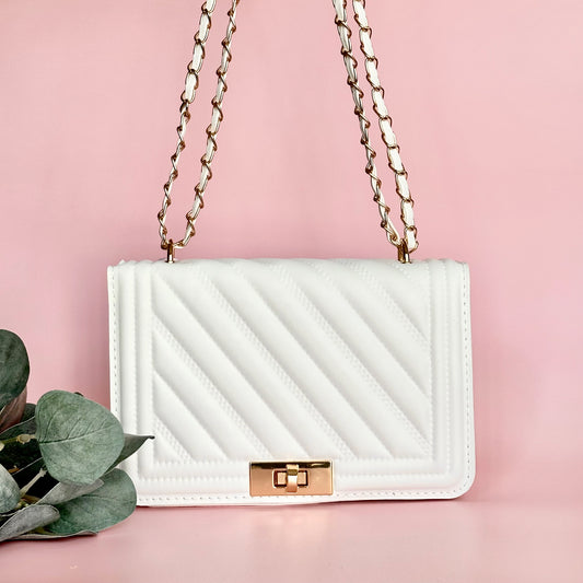 Serena Handbag, White