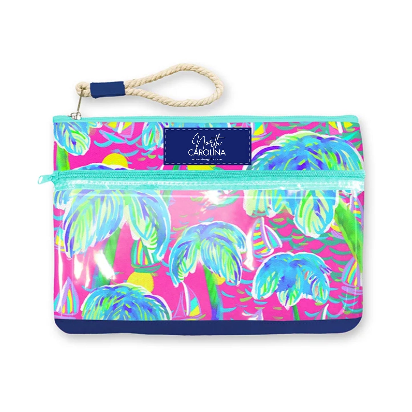 Tropical Sunset Zippered Bag and Swim Pouch