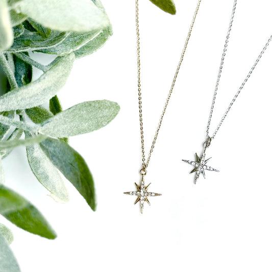 Moravian Star Necklace, CZ