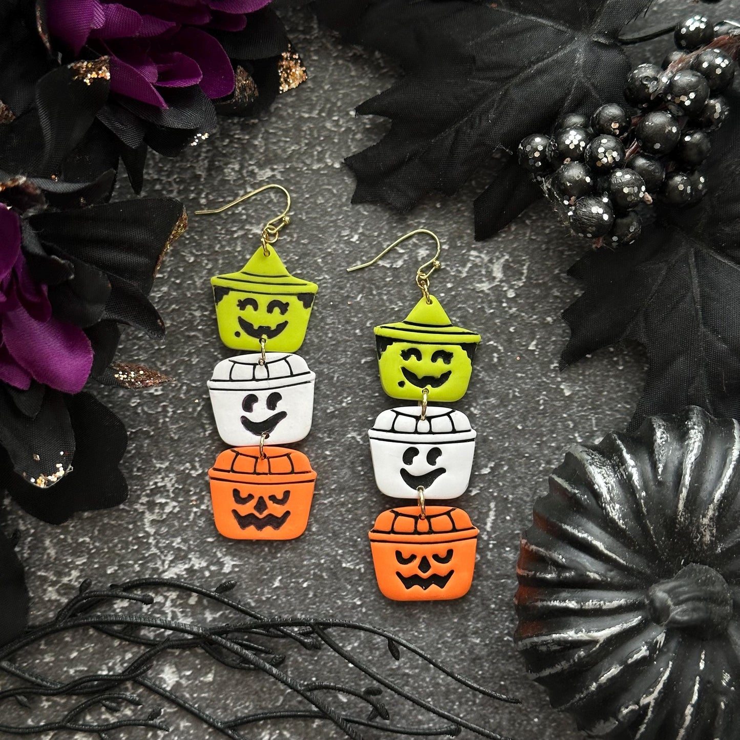 A Happy Meal Bucket Earrings