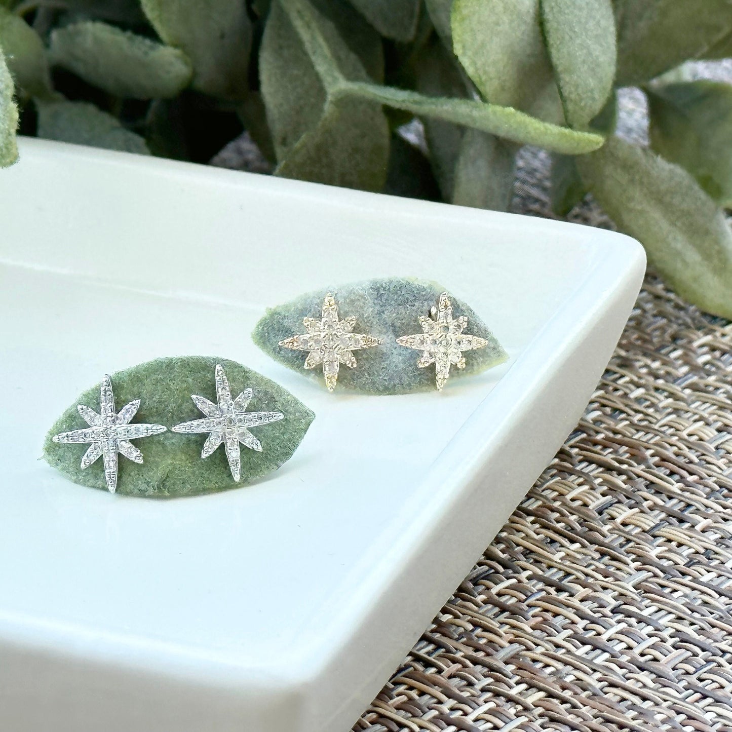 Moravian Star Stud Earrings