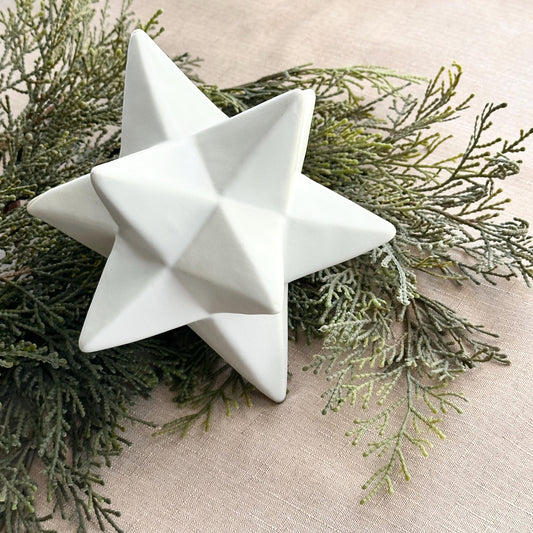Ceramic Moravian Star Table Decor